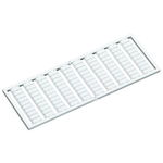 WSB marking card; as card; MARKED; PEN (100x); not stretchable; Vertical marking; snap-on type; white, Wago