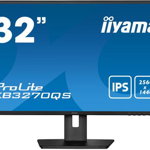 Monitor LED IPS iiyama ProLite XB3270QS-B5 31.5" WQHD, 60Hz, 4ms, DVI, HDMI, Display Port, HAS (150mm) + Pivot, Flicker-free + Blue light