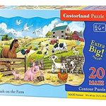 Puzzle Castorland - Farm Animals, 20 piese XXL (02429), Castorland