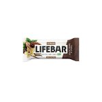 Lifebar baton cu cacao si vanilie in ciocolata, raw, bio, 40g, Lifefood, Lifefood