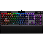 Corsair K70 RGB MK.2 Low Profile Mechanical Gaming Keyboard (Cherry MX Red Switches: Linear and Fast, Per Key Multi-Colour RGB Backlighting, Aluminium Chassis, QWERTY UK Layout) - Black