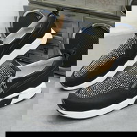 Pantofi casual eleganti pentru femei, cu ?trasuri stralucitoare ?i talpa platforma, Neer