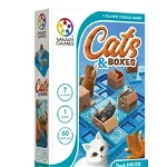 Smart Games - Cats and Boxes, , joc de logica cu 60 de provocari, 7+ ani, Smart Games