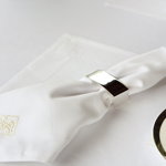 Servete de masa FONJA, bumbac, alb, 50x50 cm, FINK