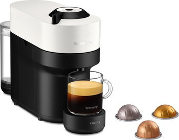 Espressor capsule NESPRESSO Vertuo Pop XN920110, 0.56l, 1500W, 19 bar, alb-negru