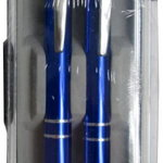Set stilou și creion mecanic Tadeo Trading în carcasă Lux albastru închis, Tadeo Trading