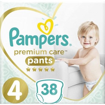 Scutece Pampers Premium Care Pants 4 Value Pack 38 buc, PAMPERS