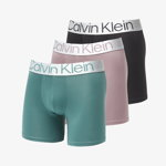 Calvin Klein Reconsidered Steel Micro Boxer Brief 3-Pack Black/ Sparrow/ Garden Topiray, Calvin Klein