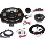 KIT audio dedicat BMW E,F,G Series, fata 100W + difuzoare bass 175W Audio System German Sound, Audio System