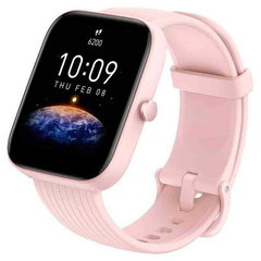 Ceas activity tracker Huami Amazfit Bip 3, Bluetooth 5.0, Waterproof 5ATM, senzor SpO2 Roz