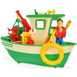 Set Barca Fireman Sam Charlies Fishing Boat cu Figurina