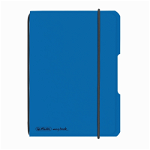 Caiet Herlitz My.Book Flex A6 40F Patratele Albastru Deschis Transparent Cu Logo Negru, Herlitz