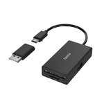 Hub USB Hama USB OTG 3 Ports, USB-A, SD, microSD