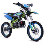 Motocicleta Enduro/cross Asix Lizzard 125cc, 4t, Roti 19"/16", 4 Viteze, Pornire Electromotor, Culoare Albastru/lime, Asix