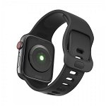 Curea Icon Band Upzz Tech Protect ,compatibila Cu Apple Watch 1/2/3/4/5/6 (38/40mm), Negru