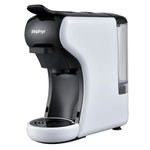 Espressor electric 3 in 1 cafea Zephyr ZP1171K, 1450W, 19bar, Capacitate rezervor 0.6L, Alb Negru, Zephyr