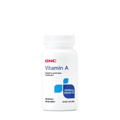 Vitamin A 3000mcg 10000 UI, 180 capsule, GNC, GNC