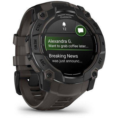 Smartwatch Instinct 3 Amoled 3.3Cm 1.3Inch 50mm Digital 416 x 416 Pixeli Touchscreen Negru, Garmin