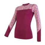 Bluza de corp femei Sensor 100% lana Merinos Impress - Purple