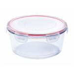 Vas termorezistent rotund Wellberg, 0.900 L, Capac, Transparent
