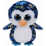Jucarie de plus Beanie Boos Flippables PAYTON penguin/pinguin, 24cm, TY 36434