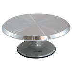 Suport Rotativ Decor Tort, Inox, O 29 x H 13.5 cm