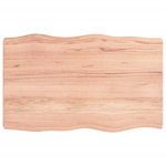 vidaXL Blat masă, 80x50x(2-6) cm, maro, lemn tratat contur organic, vidaXL