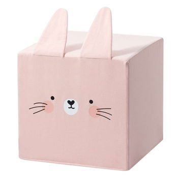 Puf de copii roz Rainbow Rabbit - Yellow Tipi, Yellow Tipi