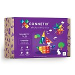 Magnetic Tiles Set constructie magnetic, 60 piese, set de baza, Connetix
