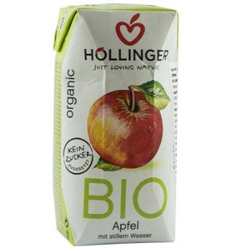 Suc de mere cu pai - eco-bio 200ml - Hollinger, HOLLINGER