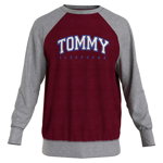 Tommy Hilfiger, Bluza sport de casa de bumbac organic, Visiniu, XL