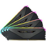 Memorie Corsair Vengeance RGB 128GB, DDR5, 5600MHz, CL40, 4x32GB, 1.2V, Negru