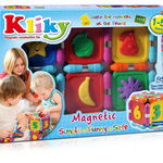 Set constructie magnetic fructe 24 piese kliky supermag, Supermag