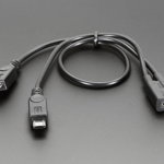 Cablu Extensie Dublu - Micro USB, Adafruit