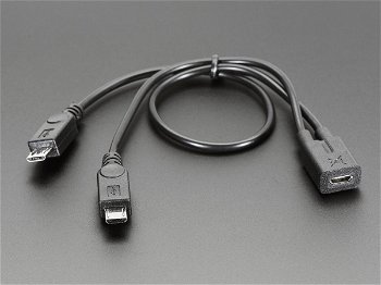 Cablu Extensie Dublu - Micro USB, Adafruit