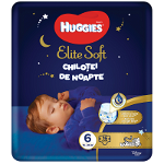 Scutece-chilotel de noapte Huggies Elite Soft Pants Overnight marimea 6, 16 buc, 15-25 kg, Huggies