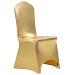 vidaXL Huse elastice pentru scaun, 6 buc., auriu, vidaXL
