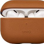 Husă Uniq UNIQ Terra Apple AirPods Pro 2 Piele autentică maro/cafee maro, Uniq