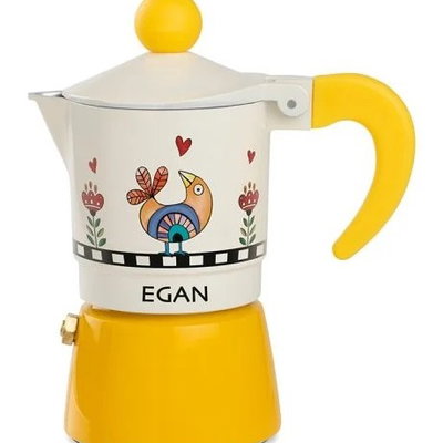 Cafetiera - Cocorico - Moka Yellow 2 cups, Egan