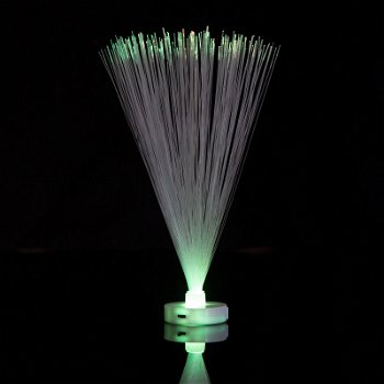 Lampa LED cu fibre optice 18cm RGB 3x AG13, PHENOM