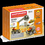 Set constructie magnetic Magformers santier 50 piese Clics Toys