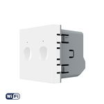 Modul Intrerupator Dublu Wi-Fi cu Touch LIVOLO, standard Italian, Alb