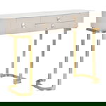 Masă consolă bej-auriu 40x100 cm Beauty – Mauro Ferretti, Mauro Ferretti