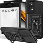 Alogy Alogy Camshield Stand Ring Husă pentru telefon cu capac pentru cameră pentru Xiaomi Poco X4 Pro 5G Universal, Alogy