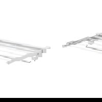 Uscator de rufe extensibil cu montare pe perete, Wenko, Butterfly, 3.5 m capacitate de uscare, metal/plastic, Wenko