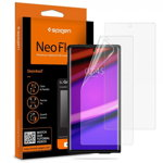 Folie Silicon Premium Neo Flex Spigen Samsung Note 10+ Plus Transparenta Case Friendly 2 Bucati In Pachet
