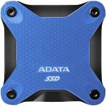 A-Data SSD extern ADATA SD600Q, 480GB USB 3.1, albastru