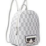 Incaltaminte Femei Karl Lagerfeld Paris Adele Backpack WhiteGrey, Karl Lagerfeld Paris