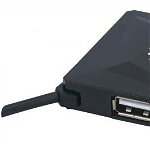 HUB USB 2.0 cu 4 porturi 164818 Manhattan negru