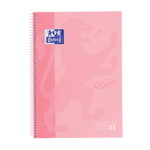 Caiet cu spira A4+, 80 file, dictando, hardcover, Scribzee, Oxford Europeanbook 1, roz pastel, Oxford